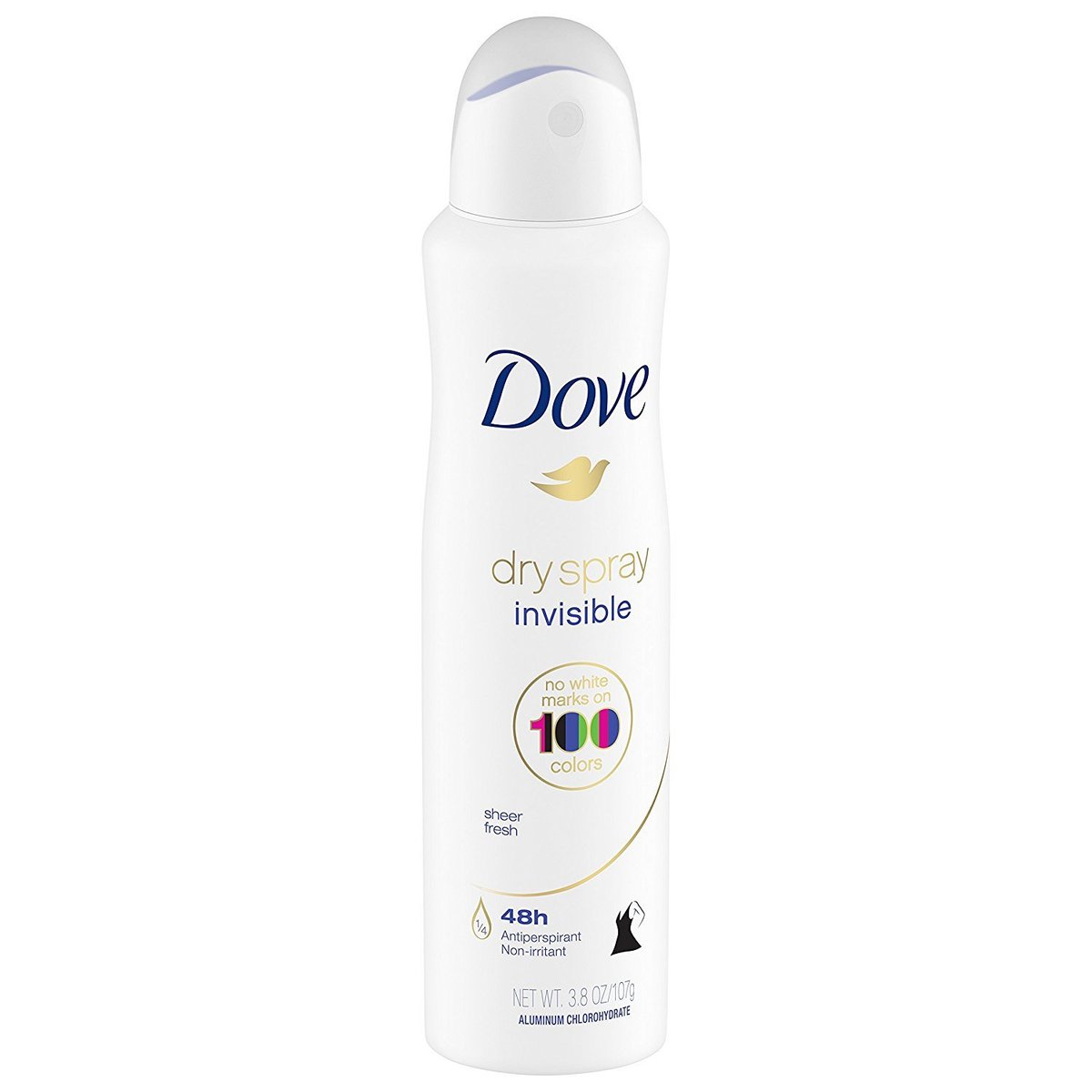 Dove Dry Spray Antiperspirant - Invisible - Sheer Fresh - 3.8 oz (107 g) per Can, Pack of 3 - görsel 7