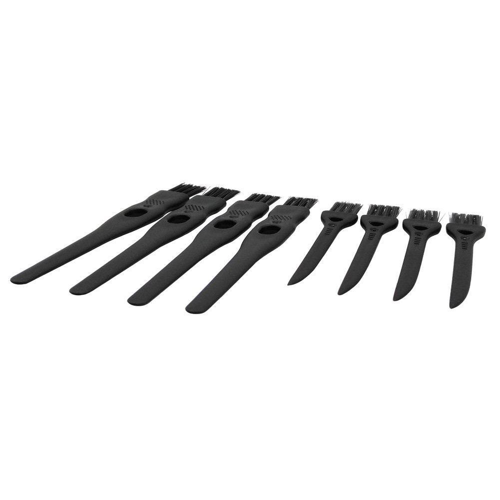 GFDesign Electric Shaver Cleaning Brushes - Nylon Bristles, PP Handle, Set of 8 (Black) - görsel 3