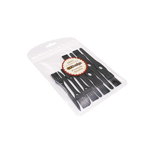 GFDesign Electric Shaver Cleaning Brushes - Nylon Bristles, PP Handle, Set of 8 (Black) - görsel 12