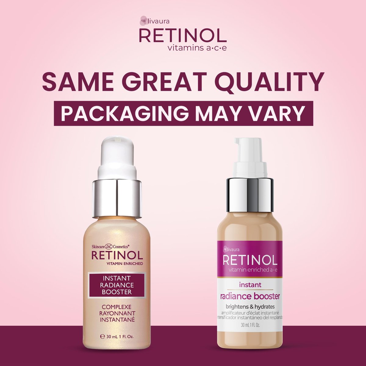 LIVAURA Retinol Instant Radiance Booster – Anti-Aging Primer with Vitamin A & Peptides for Luminous, Firm Skin Avelisse