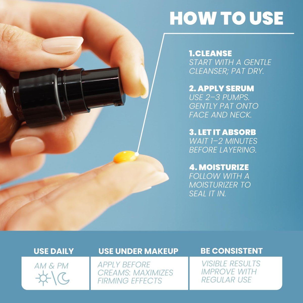 Eva Naturals 10 Actives Serum – Vitamin C, Niacinamide, Hyaluronic Acid, Turmeric, CoQ10 – Natural Anti Aging Face Serum for Dark Spots, Wrinkles, Acne, Skin Care & Facial Spot Remover Avelisse