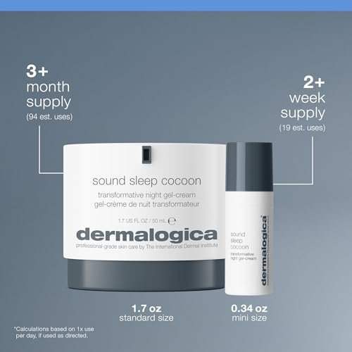 Dermalogica Sound Sleep Cocoon Night Cream - Revitalizing Overnight Moisturizer with Essential Oils, 1.7 oz Avelisse