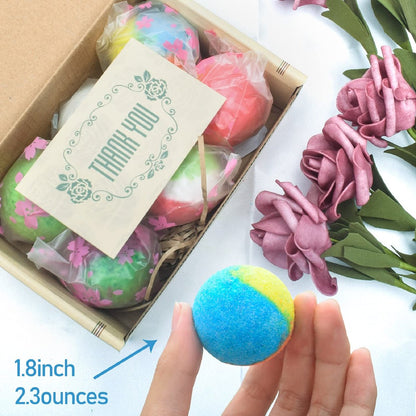 INTEYE Organic Bath Bombs Gift Set - 24 Handmade Fizzies with Essential Oils, Moisturize Dry Skin, Ideal for Kids, Women, Men, Birthday, Christmas, Mother's Day Avelisse
