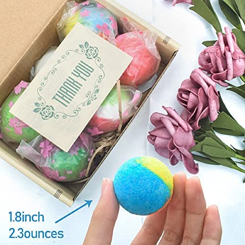 INTEYE Organic Bath Bombs Gift Set - 24 Handmade Fizzies with Essential Oils, Moisturize Dry Skin, Ideal for Kids, Women, Men, Birthday, Christmas, Mother's Day Avelisse