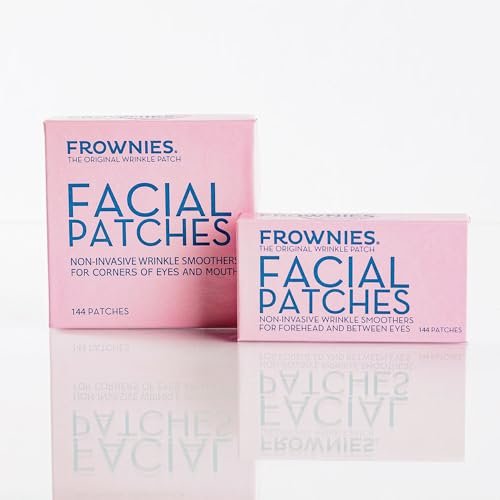 Frownies Facial Wrinkle Patches Bundle – Forehead & Between Eyes (144) + Corners of Eyes & Mouth (144) – Anti Wrinkle Patches for Smoothing Frown Lines & Smile Lines Avelisse
