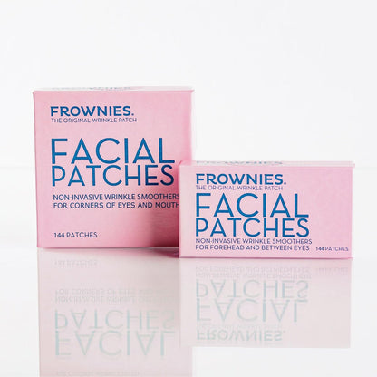 Frownies Facial Wrinkle Patches Bundle – Forehead & Between Eyes (144) + Corners of Eyes & Mouth (144) – Anti Wrinkle Patches for Smoothing Frown Lines & Smile Lines Avelisse