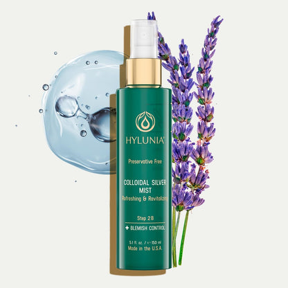 Hylunia Colloidal Silver Mist Toner – Hydrating Toner for Acne-Prone, Inflamed Skin, 5.1 fl oz Avelisse