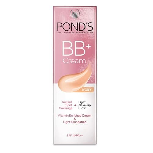 POND'S BB+ Cream Ivory Lightweight Foundation Cream 18g - Natural Glow & SPF Protection - görsel 6