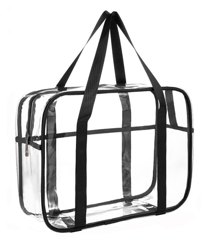 ONEGenug Clear Toiletry Bag - Large Transparent Cosmetic Bag, Waterproof Makeup Artist Case, Luggage Organizer (XL, PVC) Avelisse