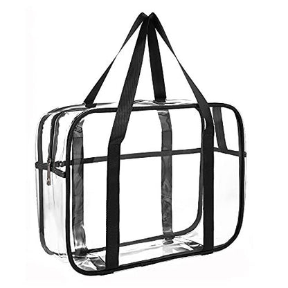 ONEGenug Clear Toiletry Bag - Large Transparent Cosmetic Bag, Waterproof Makeup Artist Case, Luggage Organizer (XL, PVC) Avelisse
