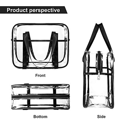 ONEGenug Clear Toiletry Bag - Large Transparent Cosmetic Bag, Waterproof Makeup Artist Case, Luggage Organizer (XL, PVC) Avelisse