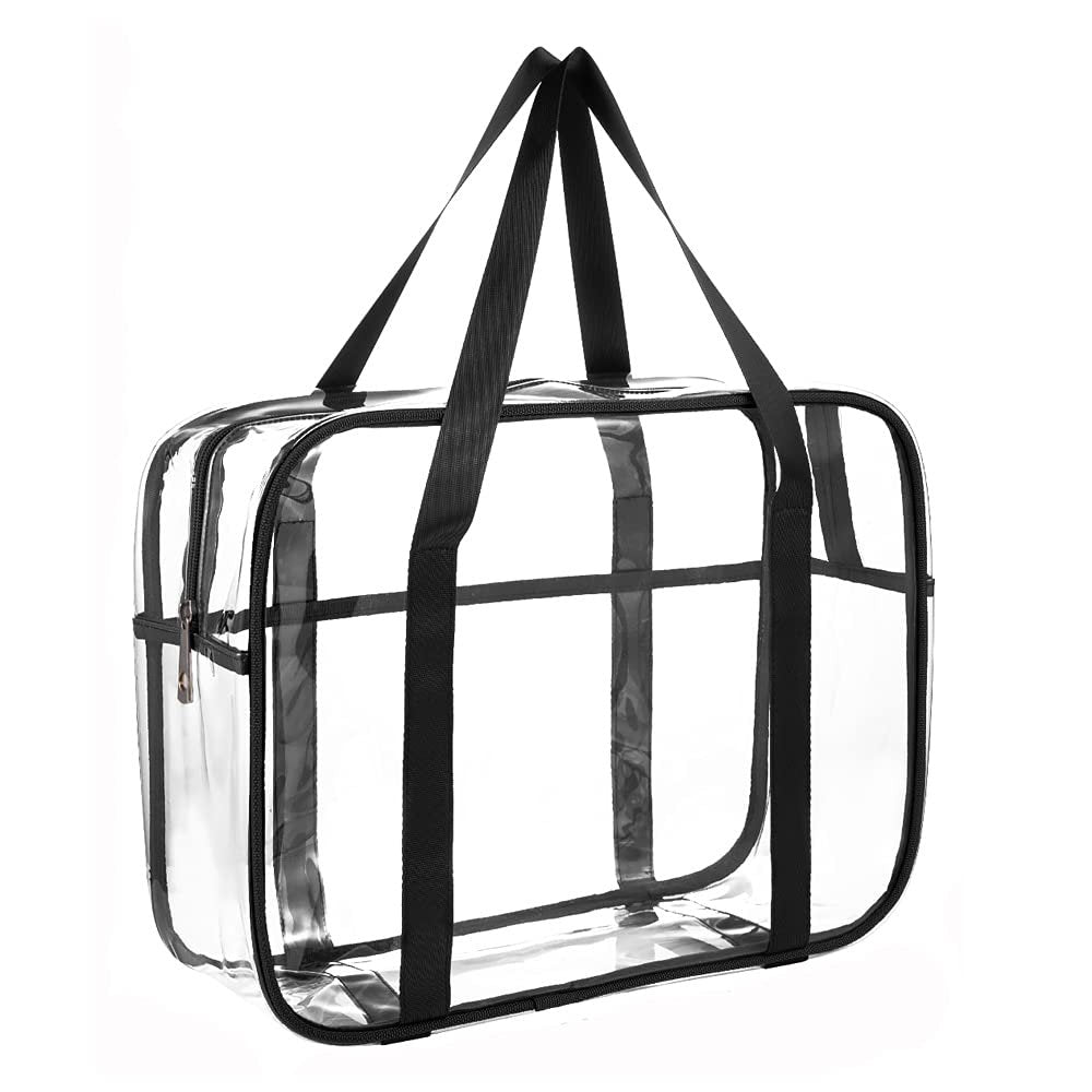 ONEGenug Clear Toiletry Bag - Large Transparent Cosmetic Bag, Waterproof Makeup Artist Case, Luggage Organizer (XL, PVC) Avelisse