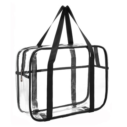 ONEGenug Clear Toiletry Bag - Large Transparent Cosmetic Bag, Waterproof Makeup Artist Case, Luggage Organizer (XL, PVC) Avelisse