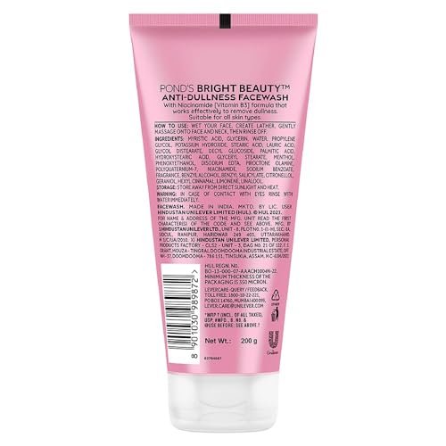 Pond's Beauty Face Wash with Advanced Vitamin B3+ Formula, 200g (7.05 oz) - görsel 4