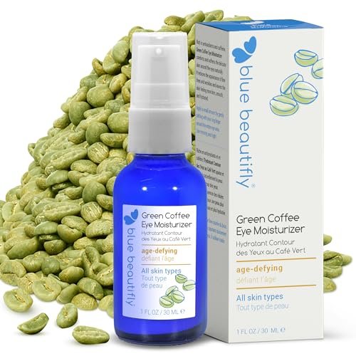 Blue Beautifly Green Coffee Under Eye Cream - Triple-Caffeinated Eye Bag Remover, Reduces Puffiness & Dark Circles, with Coffee Bean Extract, Coffee Oil & Coffee Essential Oil - 1 fl oz - görsel 2