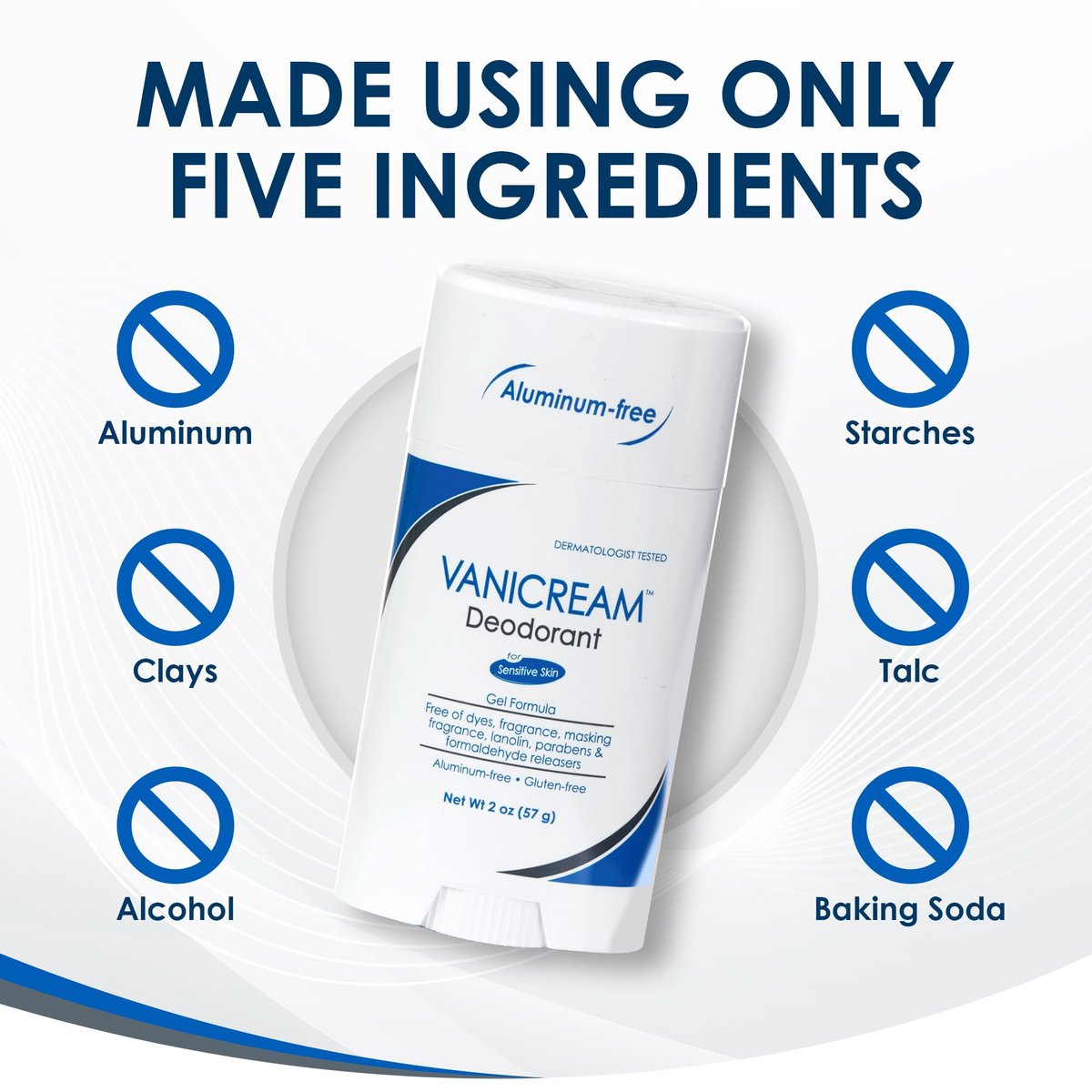 Vanicream Aluminum-Free Gel Deodorant - Unscented for Sensitive Skin, 2 oz - görsel 5