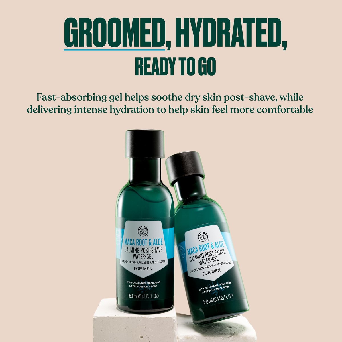 The Body Shop Maca Root & Aloe Post-Shave Water-Gel for Men – Calms & Soothes – Vegan – 5.4 oz Avelisse