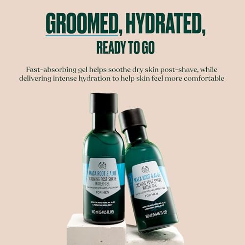 The Body Shop Maca Root & Aloe Post-Shave Water-Gel for Men – Calms & Soothes – Vegan – 5.4 oz Avelisse