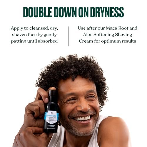 The Body Shop Maca Root & Aloe Post-Shave Water-Gel for Men – Calms & Soothes – Vegan – 5.4 oz Avelisse