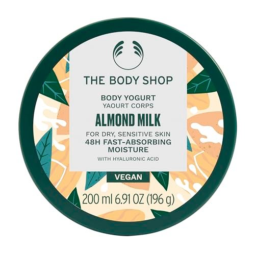 The Body Shop Almond Milk Body Yogurt - 48hr Moisturizer for Sensitive & Dry Skin, 100% Vegan, 6.98 Fl Oz Avelisse