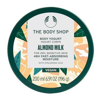 The Body Shop Almond Milk Body Yogurt - 48hr Moisturizer for Sensitive & Dry Skin, 100% Vegan, 6.98 Fl Oz Avelisse