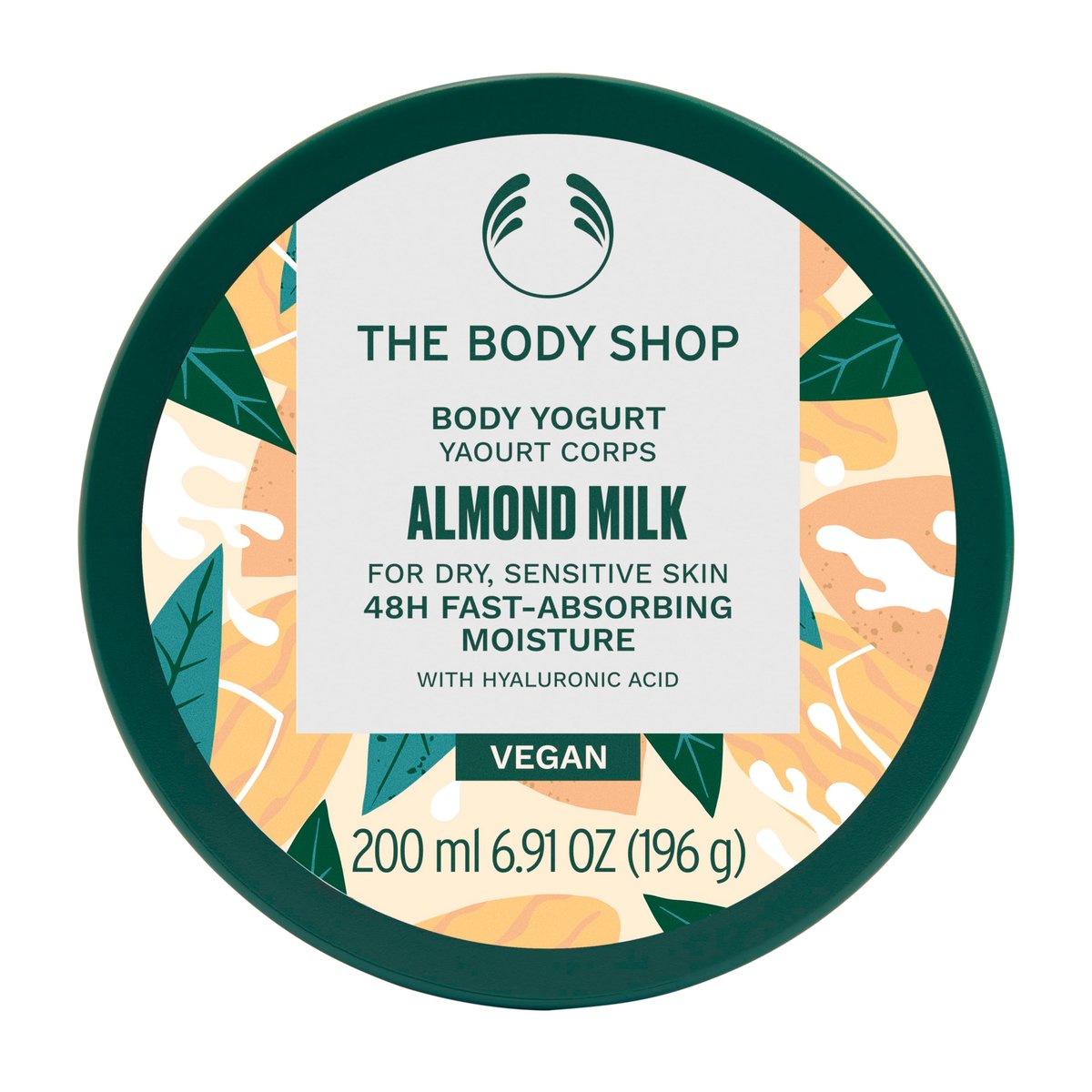 The Body Shop Almond Milk Body Yogurt - 48hr Moisturizer for Sensitive & Dry Skin, 100% Vegan, 6.98 Fl Oz Avelisse