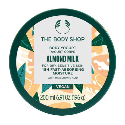 The Body Shop Almond Milk Body Yogurt - 48hr Moisturizer for Sensitive & Dry Skin, 100% Vegan, 6.98 Fl Oz Avelisse