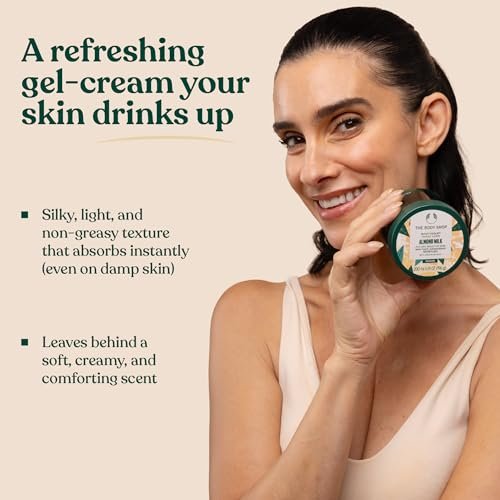 The Body Shop Almond Milk Body Yogurt - 48hr Moisturizer for Sensitive & Dry Skin, 100% Vegan, 6.98 Fl Oz Avelisse