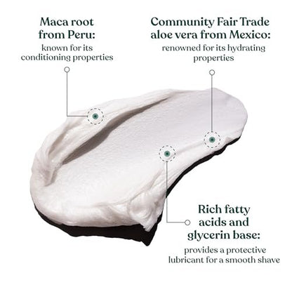 The Body Shop Maca Root & Aloe Softening Shaving Cream for Men - 6.7 oz Avelisse