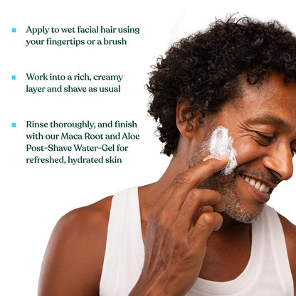 The Body Shop Maca Root & Aloe Softening Shaving Cream for Men - 6.7 oz Avelisse