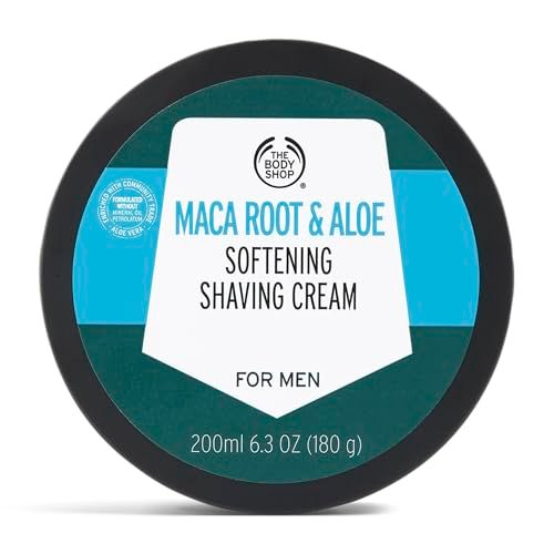 The Body Shop Maca Root & Aloe Softening Shaving Cream for Men - 6.7 oz Avelisse
