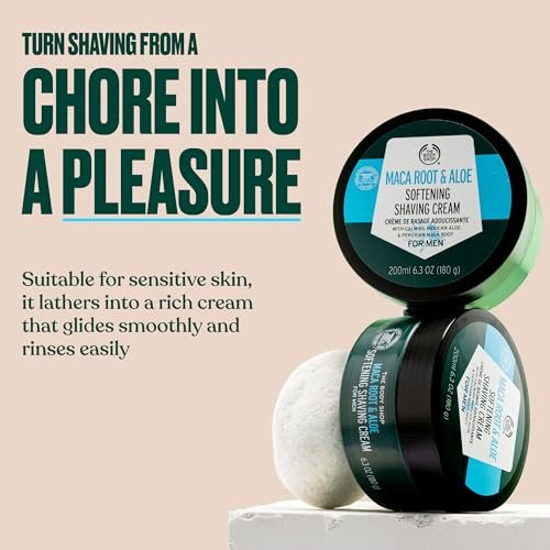 The Body Shop Maca Root & Aloe Softening Shaving Cream for Men - 6.7 oz Avelisse