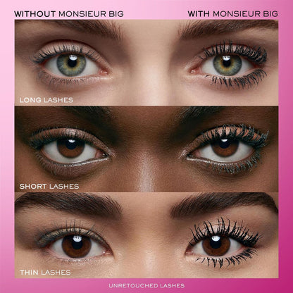 Lancôme Monsieur Big Waterproof Mascara – Instant Volume & False Lash Effect, 24-Hour Wear, Smudge-Free, Black Avelisse