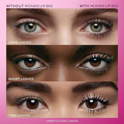 Lancôme Monsieur Big Waterproof Mascara – Instant Volume & False Lash Effect, 24-Hour Wear, Smudge-Free, Black Avelisse