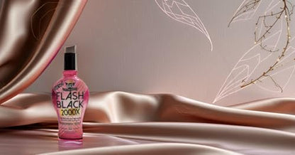 European Gold Flash Black 2000X Indoor Tanning Lotion - Advanced DHA Bronzers & Skin Conditioning, 12 oz Avelisse