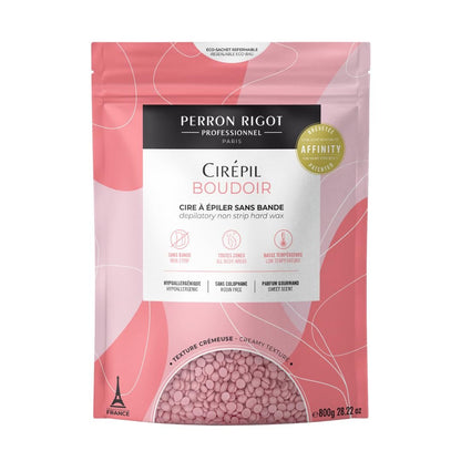 Cirepil Boudoir Hard Wax Beads - 800g / 28.22 oz - Hypoallergenic, Allergen-Free & Rosin-Free for Sensitive Skin - Professional Stripless Hair Removal for Face & Body - Low Temp Refill Bag Avelisse
