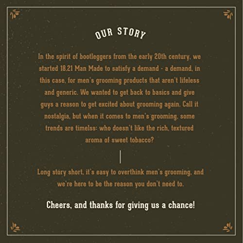18.21 Man Made Clear Shaving Gel Cream for Men, Spiced Vanilla, 6 fl. oz. - Non-Lathering Shaving Glide for Smooth, Precise Shave Avelisse