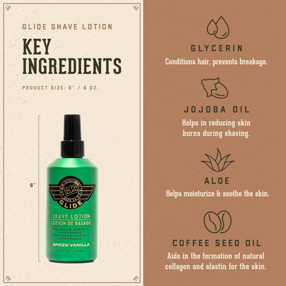 18.21 Man Made Clear Shaving Gel Cream for Men, Spiced Vanilla, 6 fl. oz. - Non-Lathering Shaving Glide for Smooth, Precise Shave Avelisse