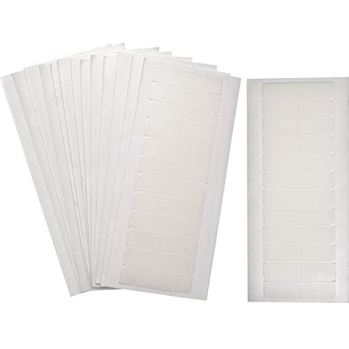 TecUnite 180 Pcs White Hair Extension Tape Tabs – Strong Adhesive Double Sided Tape for Wigs, Toupees, and Lace Wigs - görsel 2
