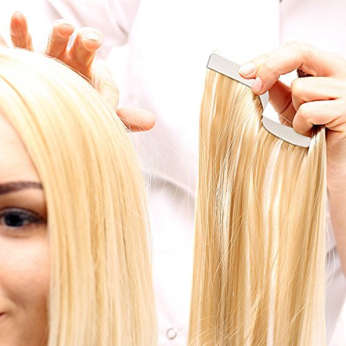 TecUnite 180 Pcs White Hair Extension Tape Tabs – Strong Adhesive Double Sided Tape for Wigs, Toupees, and Lace Wigs - görsel 8