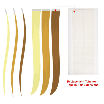 TecUnite 180 Pcs White Hair Extension Tape Tabs – Strong Adhesive Double Sided Tape for Wigs, Toupees, and Lace Wigs
