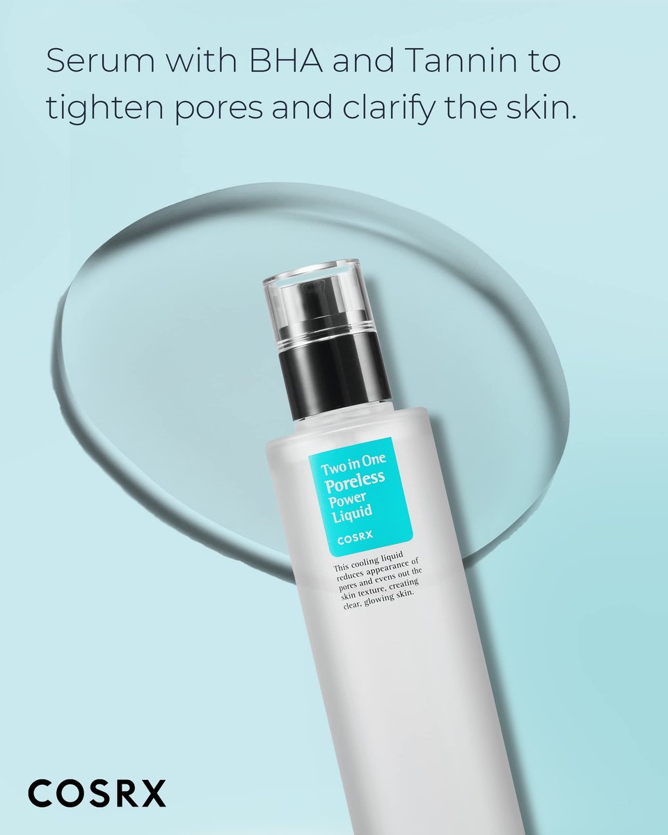 COSRX Two in One Poreless Power Liquid - Tightening Pores, Korean Skincare, 100ml / 3.38 fl.oz Avelisse
