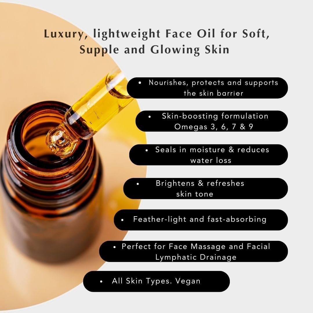 Ané Glow in a Bottle Anti-Ageing Vegan Facial Oil – 100% Natural Argan, Grapeseed & Squalane for All Skin Types - görsel 3