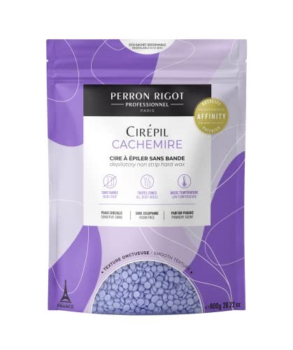 Cirepil Cachemire Hard Wax Beads - 800g / 28.22 oz - Ultra-Comfort, Rosin-Free, Stripless Hair Removal for Sensitive Skin - Low Temperature Refill Bag Avelisse