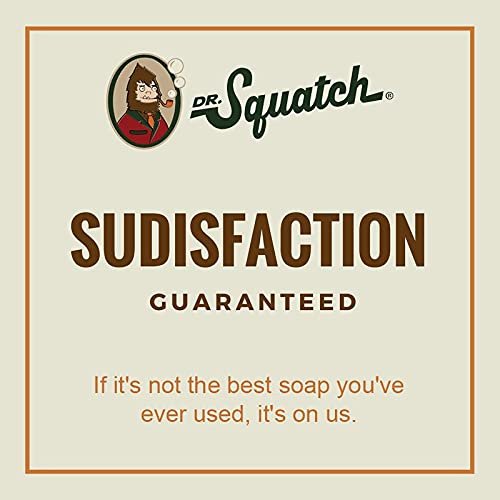 Dr. Squatch Pine Tar Soap 2-Pack Bundle - Natural Woodsy Scent Exfoliating Bar for Men - Handmade with Pine, Coconut, Olive Oils - USA Made Avelisse