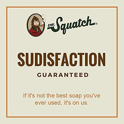 Dr. Squatch Pine Tar Soap 2-Pack Bundle - Natural Woodsy Scent Exfoliating Bar for Men - Handmade with Pine, Coconut, Olive Oils - USA Made Avelisse
