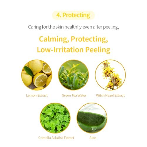 SECRETKEY Lemon Sparkling Peeling Gel – Gentle AHA & BHA Exfoliator for Radiant, Smooth Skin, Refines Pores & Texture, Korean Skincare, 5.07 fl oz Avelisse