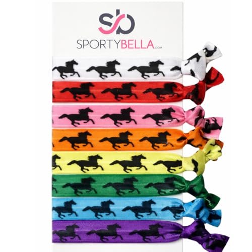 No Crease Hair Ties for Equestrians: Multi Colored Horse Hair Accessories Set by Infinity Collection - görsel 2