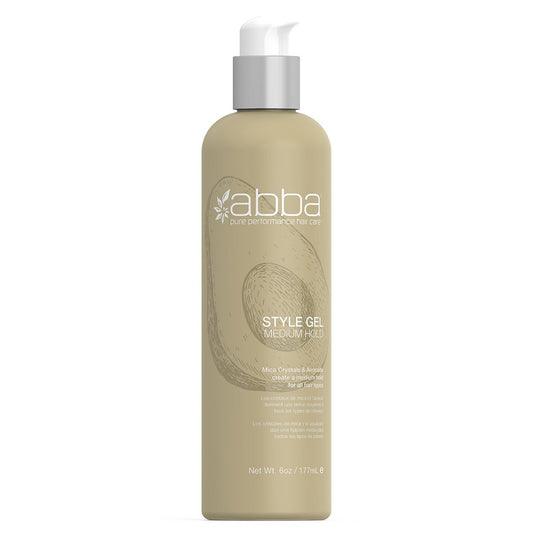 ABBA Pure Style Gel Medium Hold with Mica Crystals & Avocado, 6 fl oz Avelisse