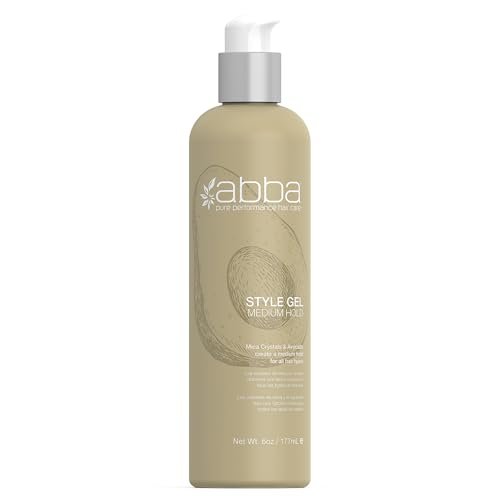 ABBA Pure Style Gel Medium Hold with Mica Crystals & Avocado, 6 fl oz Avelisse